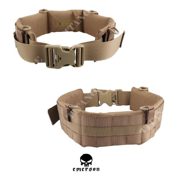 Molle padded patrol belt coyote brown emerson (em5584cb): Belts and belts  for Softair