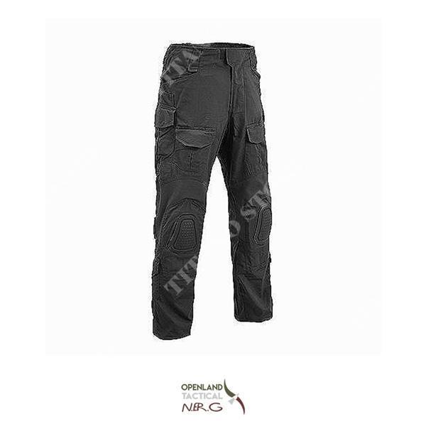 black tactical combat trousers