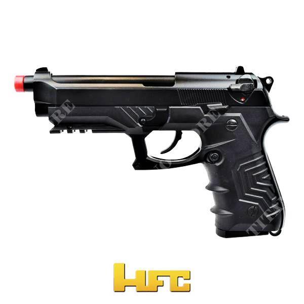 Pistola gas m9 custom type black hfc (hg-173b): Pistole a gas scarrellanti  per Softair