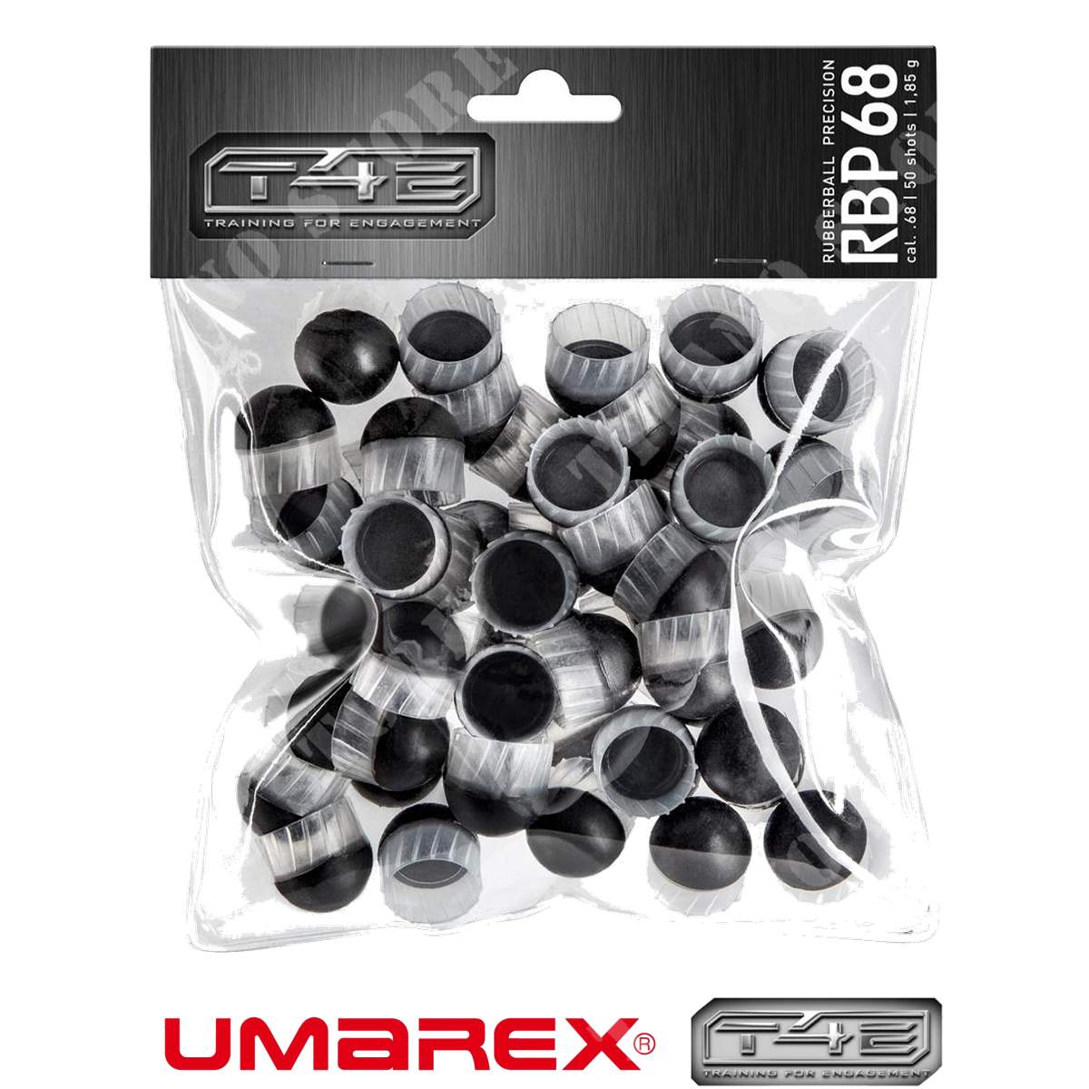 UMAREX t4e RBP 50 rubberballs/PALLINE GOMMA CAL 50-50 pezzi 
