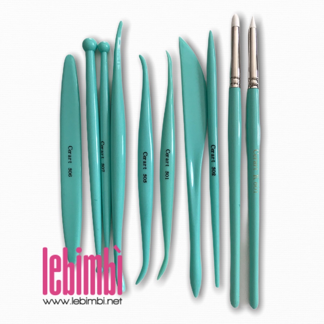 Set astuccio attrezzi plastica + 2 pennelli silicone (tiffany) - cerart  Online