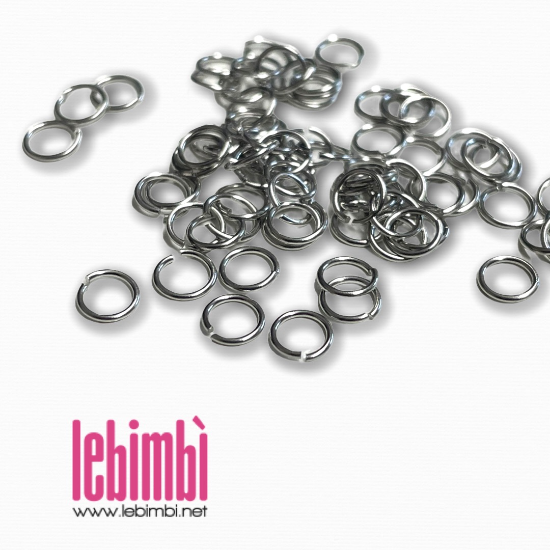 Anellini apribili 4mm - Acciaio Inox Componenti per la creazione