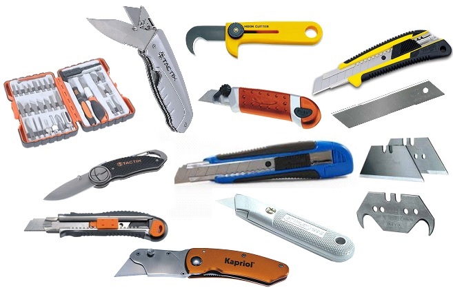 Cutter di Sicurezza Antinfortunio Con Lama Retrattile TacTix Art.261015