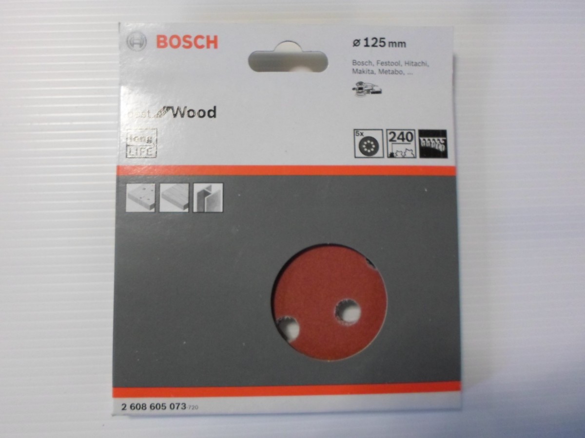 Disco abrasivo bosch d.mm.125 gr.240 cod.2608605073 Online