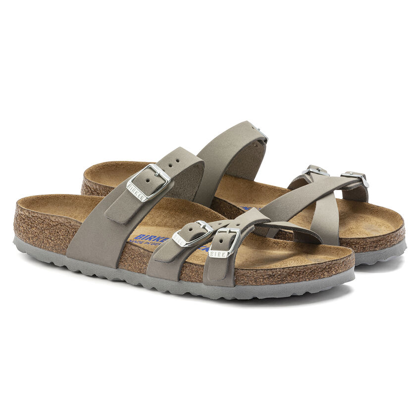 BIRKENSTOCK FRANCA GRAUER GEKREUZTER LEDER SANDALEN SanitariaWeb