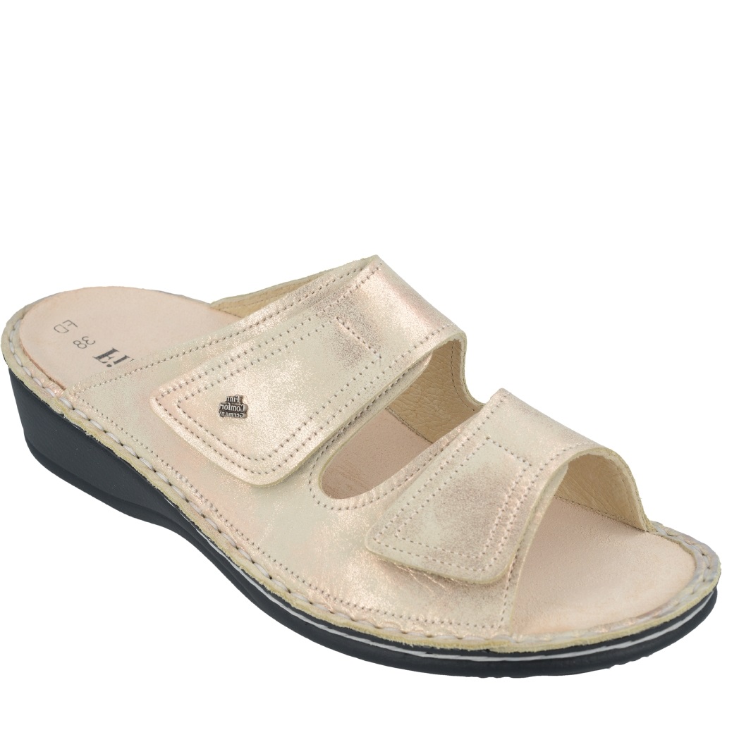 SANDALIAS MUJER FINN COMFORT JAMAIKA PLANTILLA EXTRAÍBLE CUERO AZUL OSCURO - NEGRAS - Imagen 6 de 9