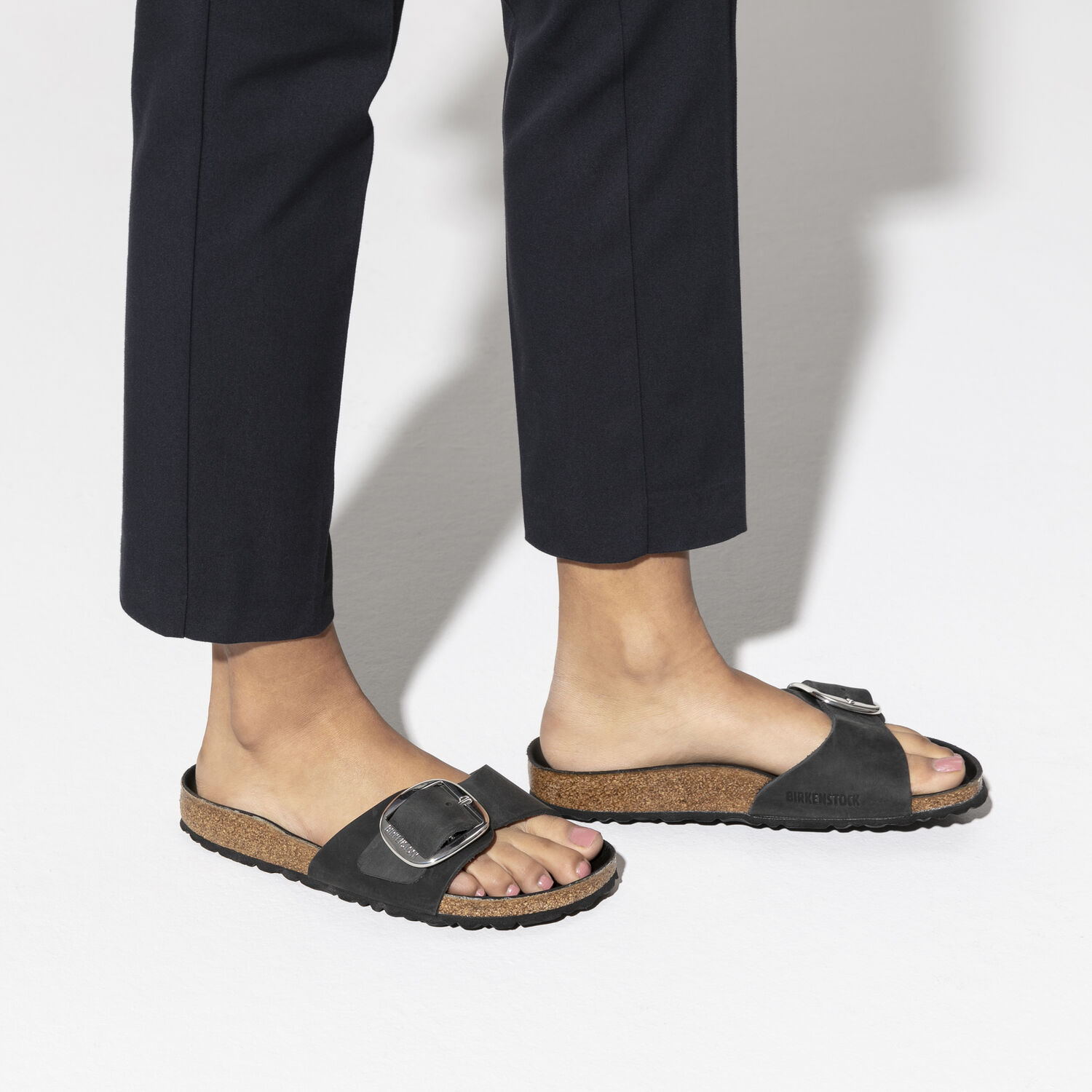 birkenstock madrid big buckle noir