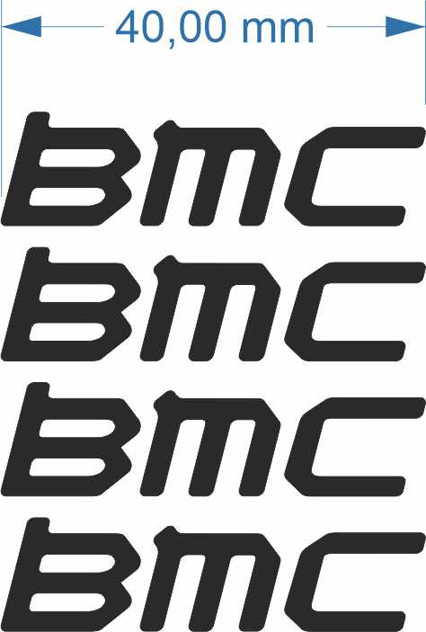 Bmc - kit adesivi telaio