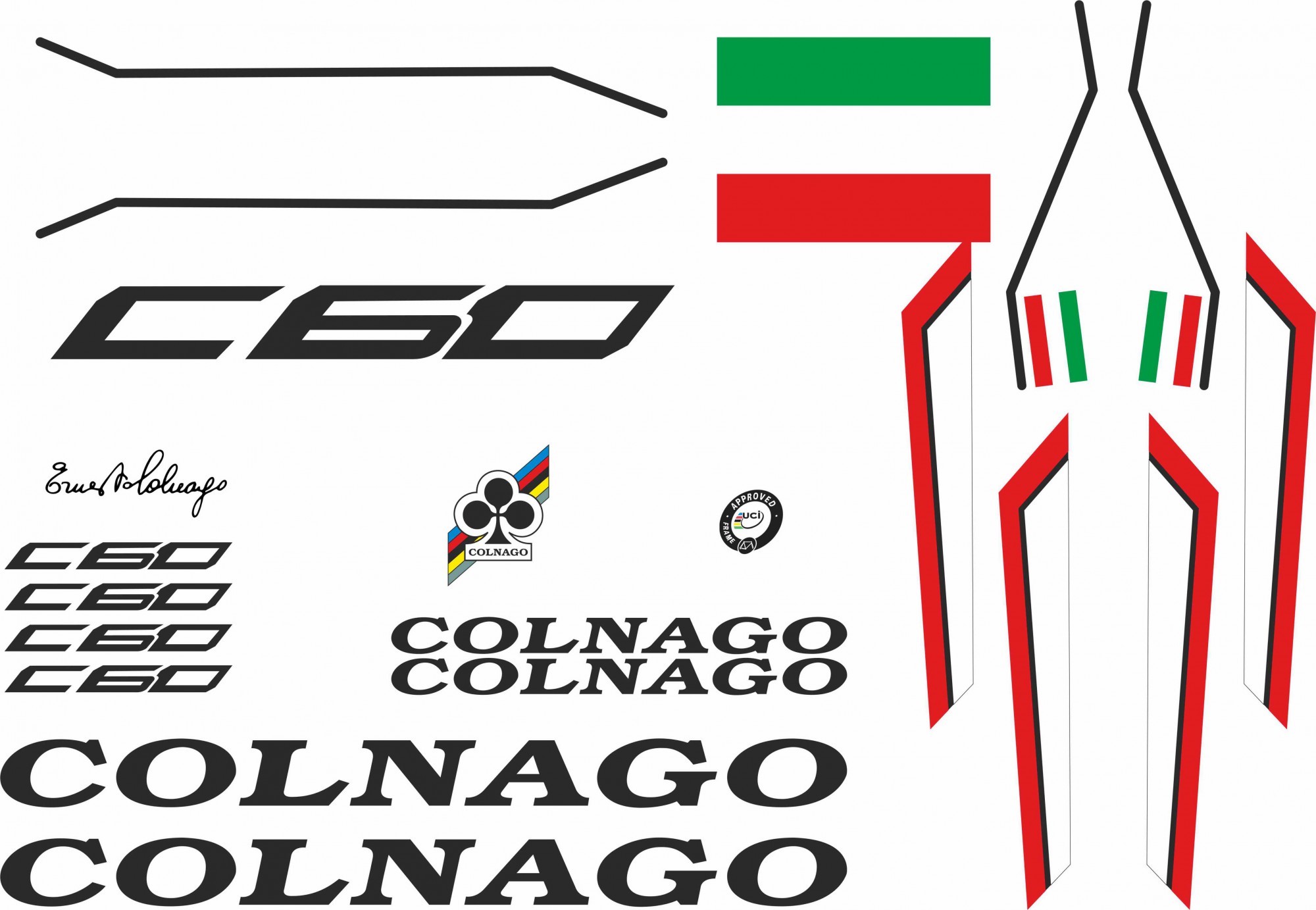 Colnago stickers clearance