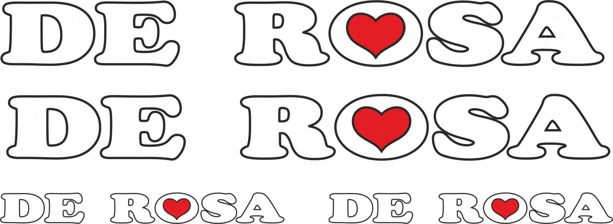Decal 0537 Ugo De Rosa Signature Bicycle Sticker Transfer 