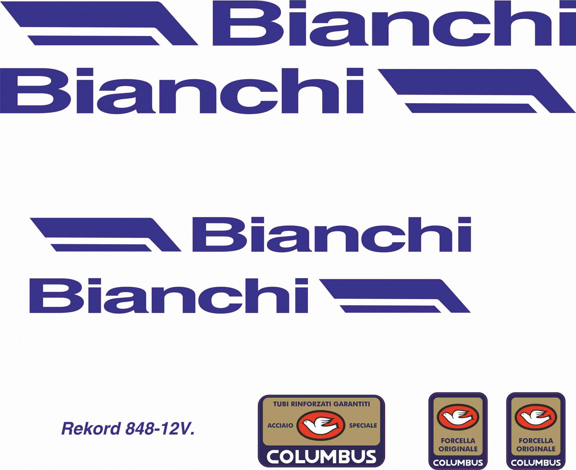Bianchi rekord 840 gentleman vinyl decal set vinyl Adesivi Autocollant ステッ