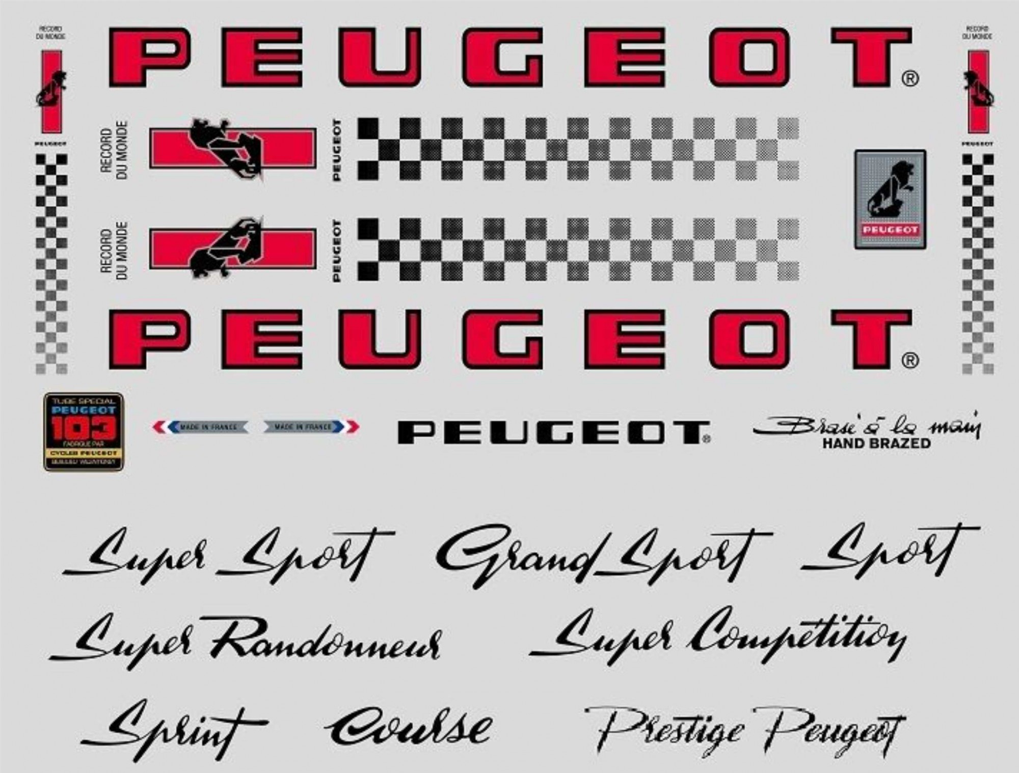 Stickers autocollants Peugeot PY10_SM3