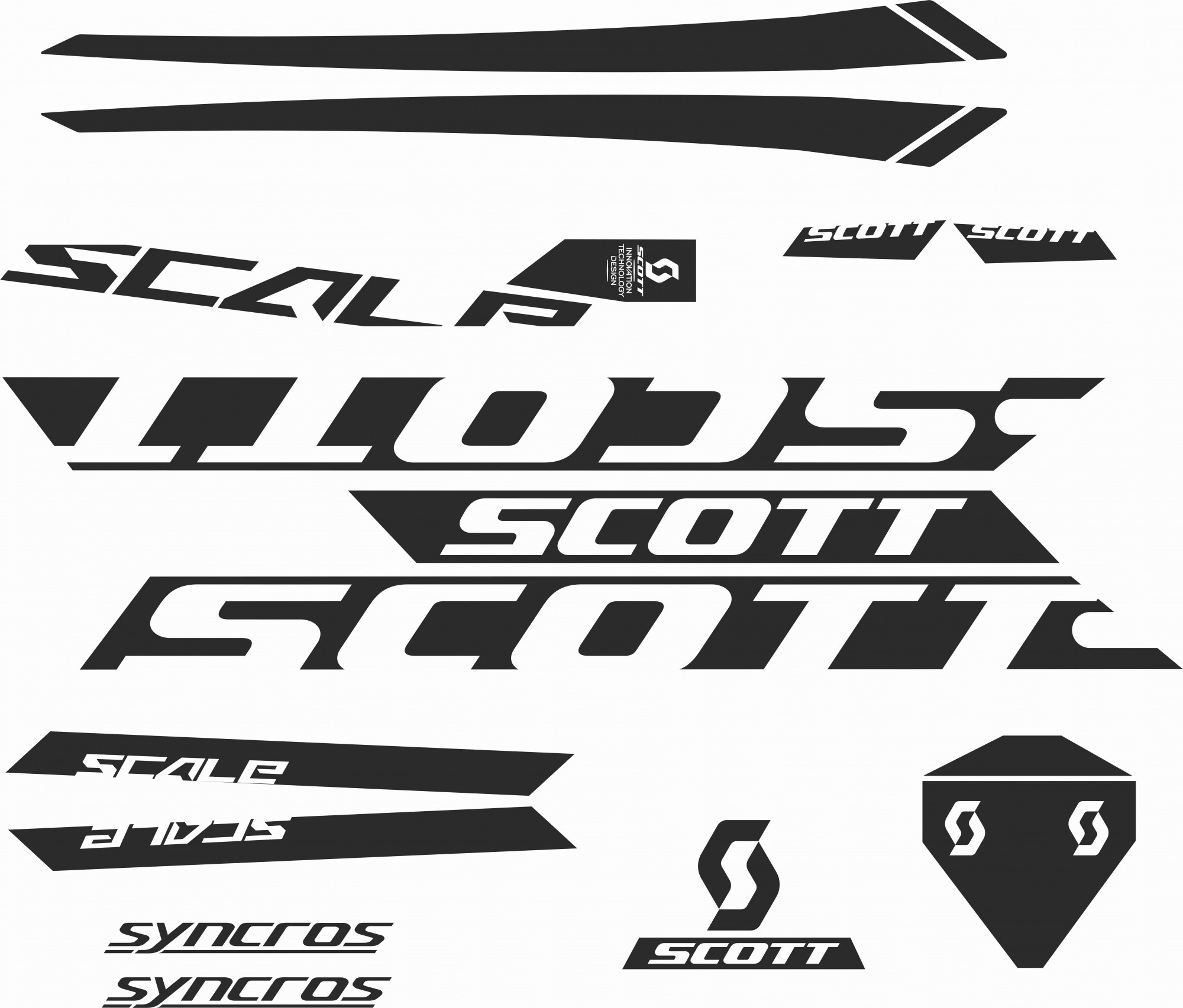 Decal Set. Scott Scale 950 Bike Sticker