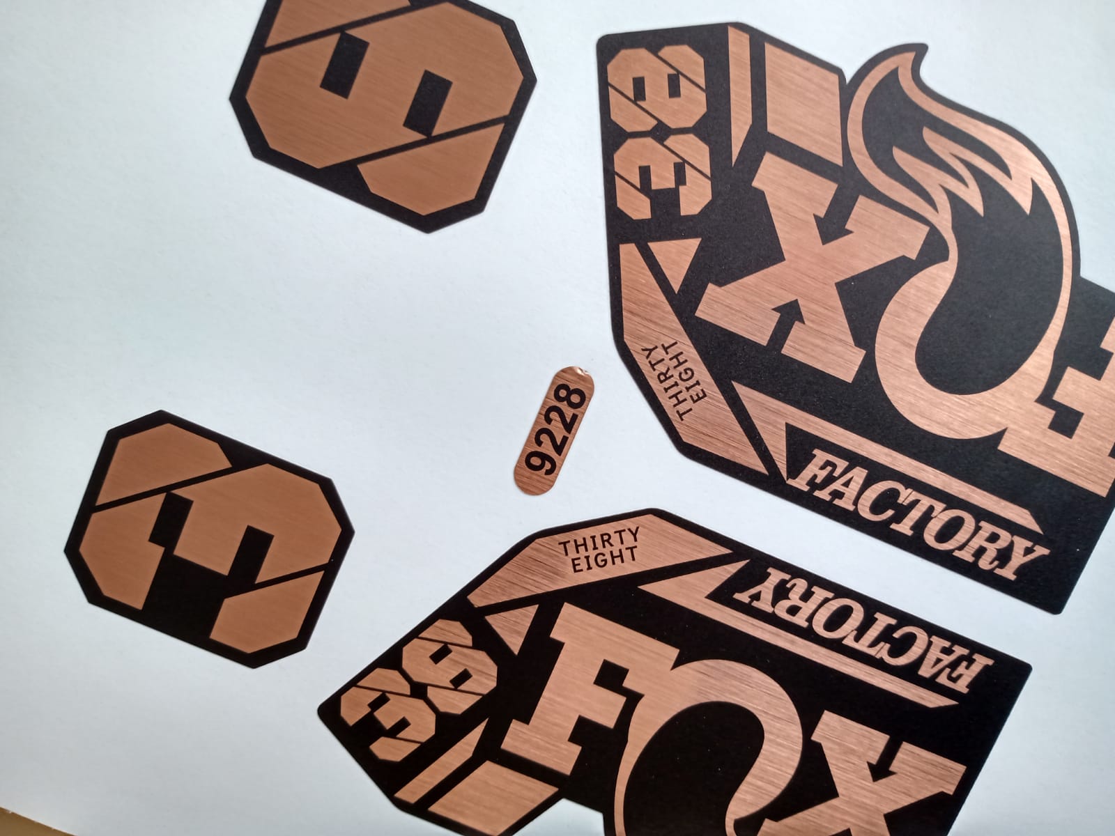 fox 38 fork stickers