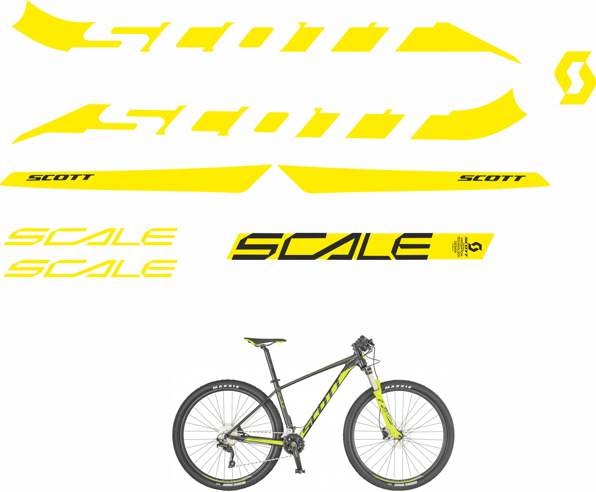 Frame stickers scott scale 990 mod. 2019: buy it now on Bikestickers.eu ...