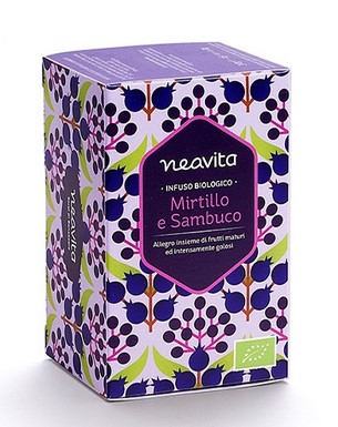 Infuso in filtro Bio Mirtillo e Sambuco Neavita